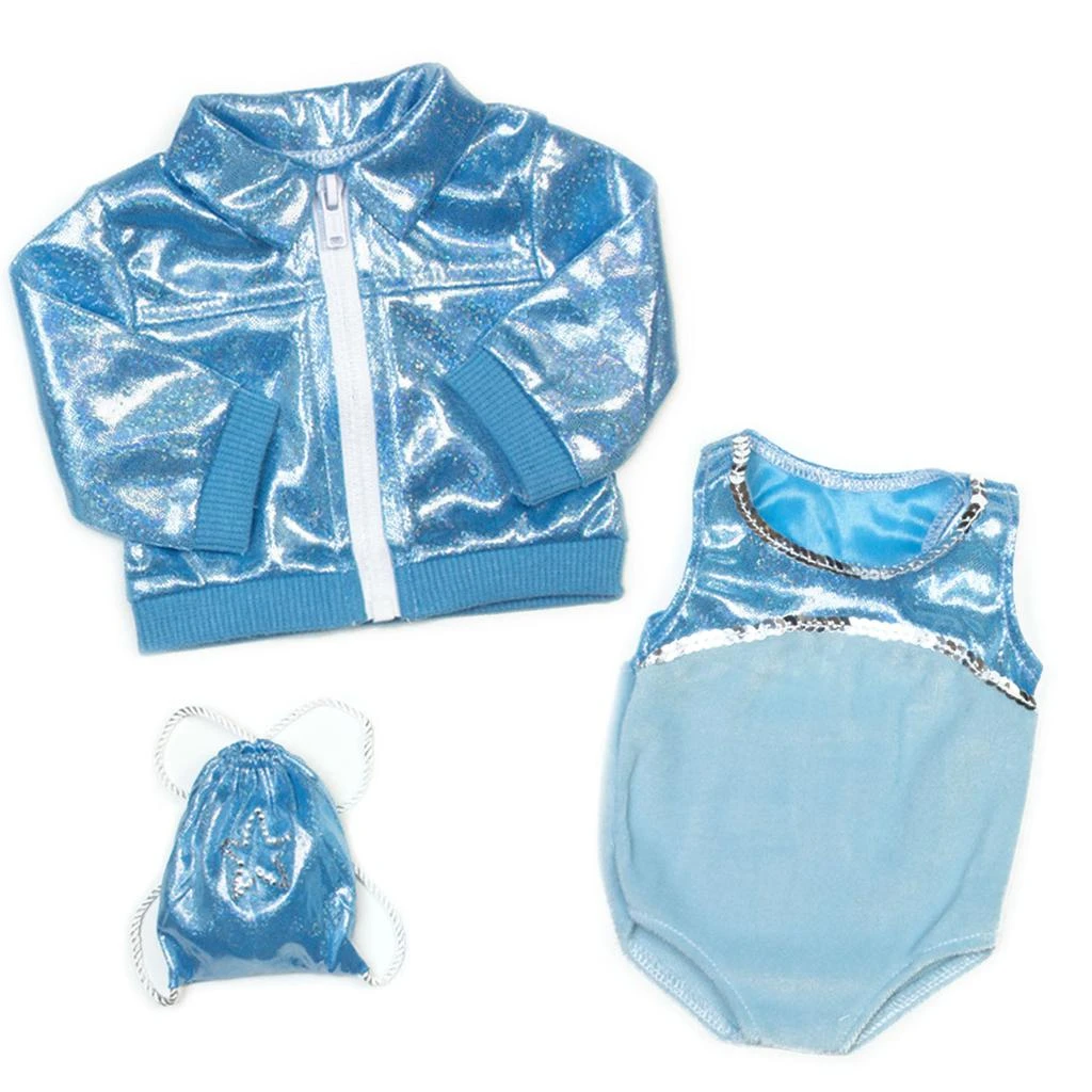 商品Teamson|Sophia’s Gymnastics Outfit Set for 18'' Dolls, Aqua,价格¥152,第4张图片详细描述