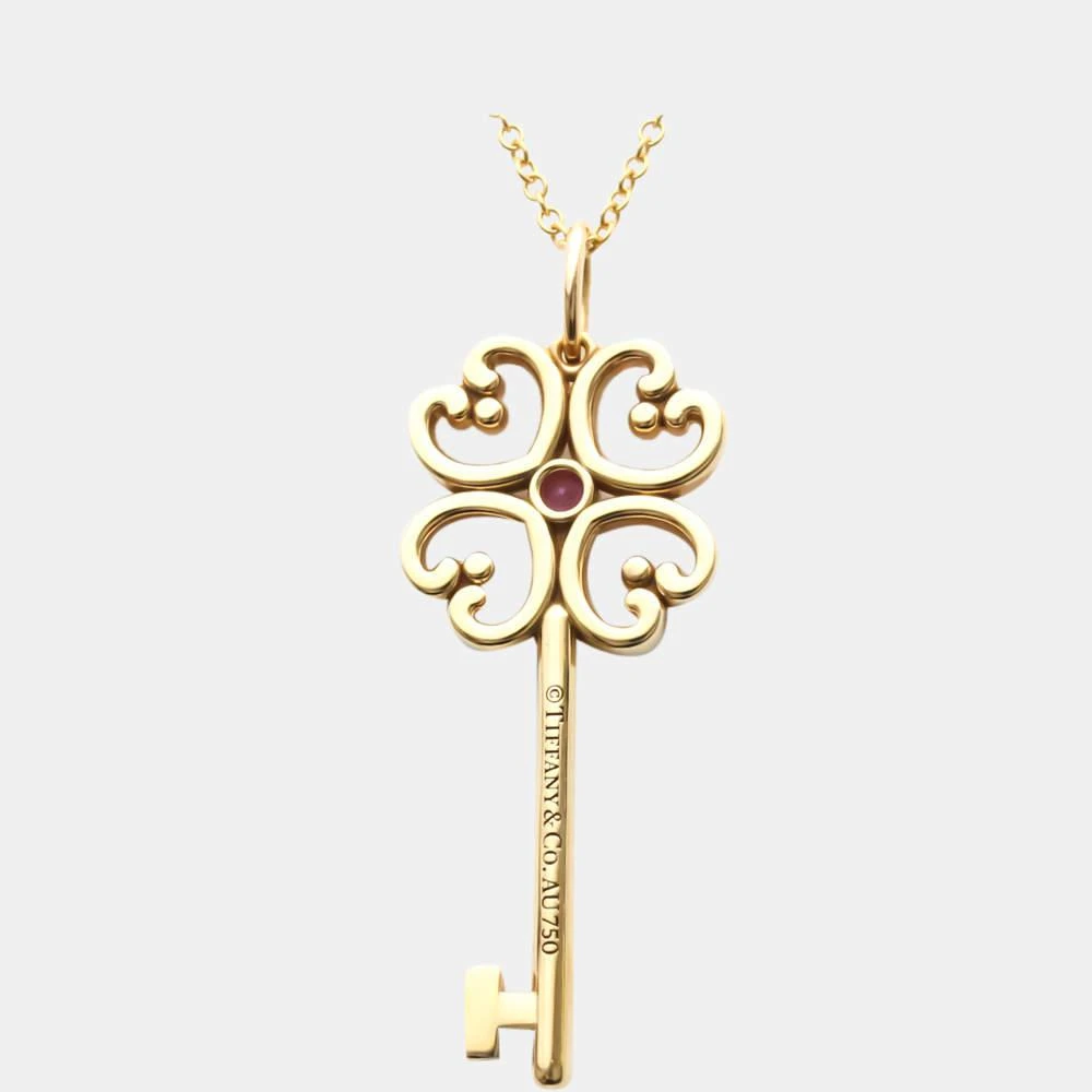Tiffany & Co. Heart Key 18K Rose Gold Sapphire Necklace 商品