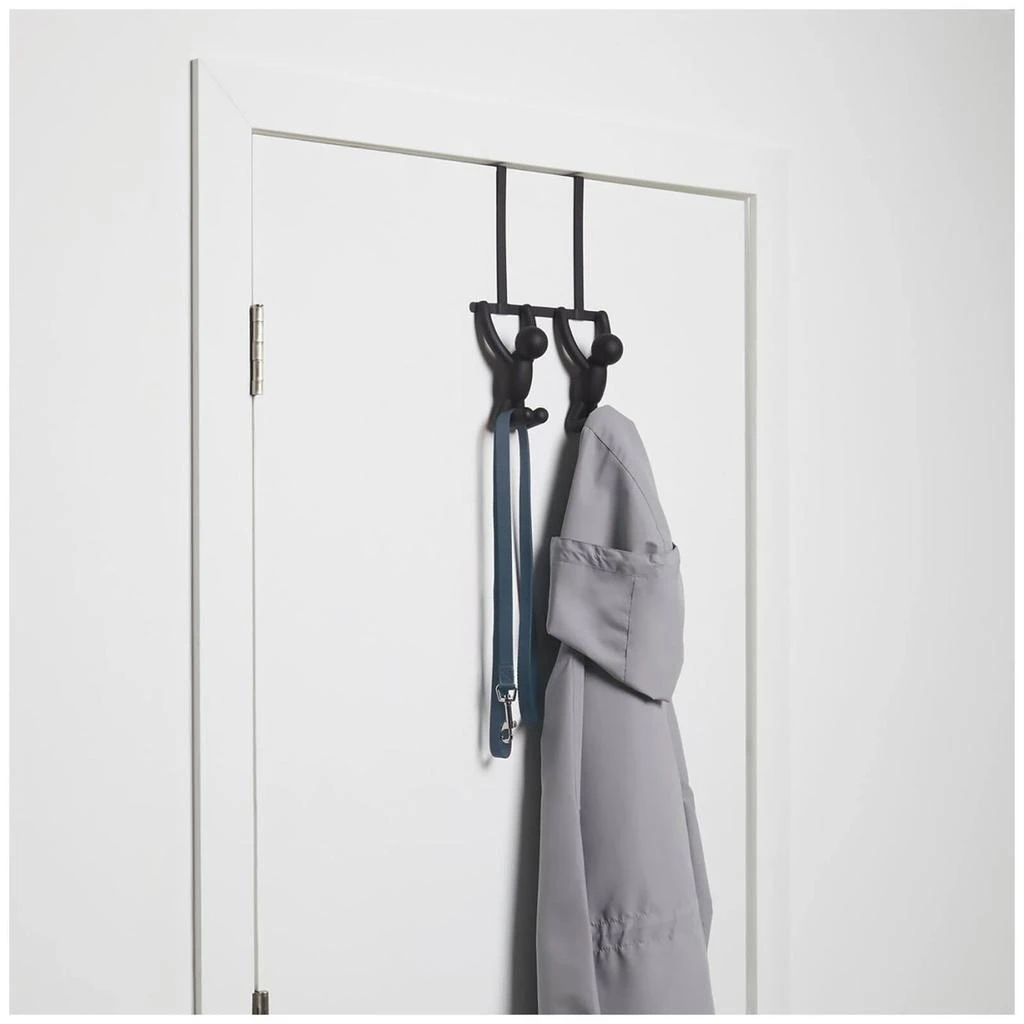 商品Umbra|Umbra Buddy Over the Door Double Hook - Black,价格¥178,第2张图片详细描述