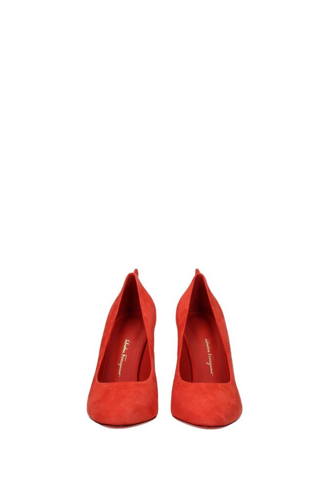 商品Salvatore Ferragamo|Pumps judy Suede Orange,价格¥2226,第3张图片详细描述