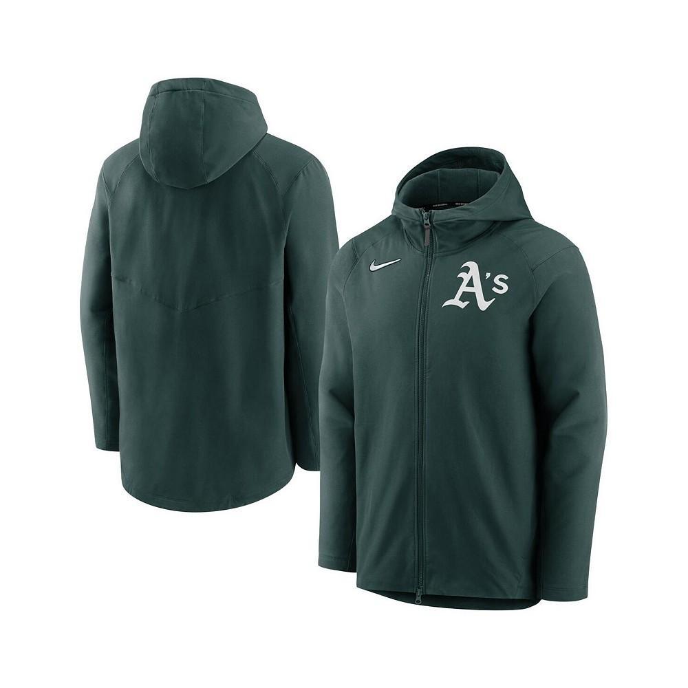 商品NIKE|Men's Green, Oakland Athletics Authentic Collection Full-Zip Hoodie Performance Jacket,价格¥921,第1张图片