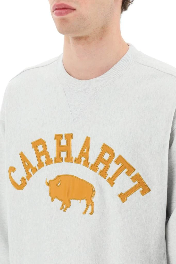 商品Carhartt WIP|Carhartt WIP Logo Embroidered Crewneck Sweatshirt,价格¥352,第4张图片详细描述