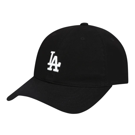 商品MLB|【韩国直邮|包邮包税】美联棒MLB 黑色 白LA小标 帽子 棒球帽 遮阳帽 3ACP7701NK003007BKSF,价格¥212,第1张图片