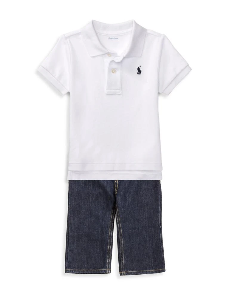 商品Ralph Lauren|Baby Boy's Cotton Interlock Polo,价格¥259,第2张图片详细描述