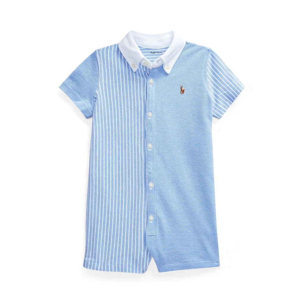 商品Ralph Lauren|Oxford Mesh Shortall (Infant),价格¥278,第1张图片