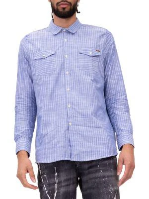 商品RON TOMSON|​4824 Western Striped Button Down Shirt,价格¥237,第1张图片