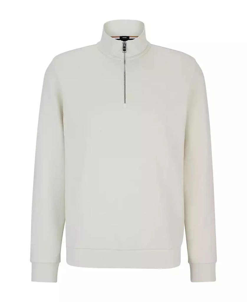 商品Hugo Boss|Men's Jacquard Zip-Neck Sweatshirt,价格¥1055,第4张图片详细描述