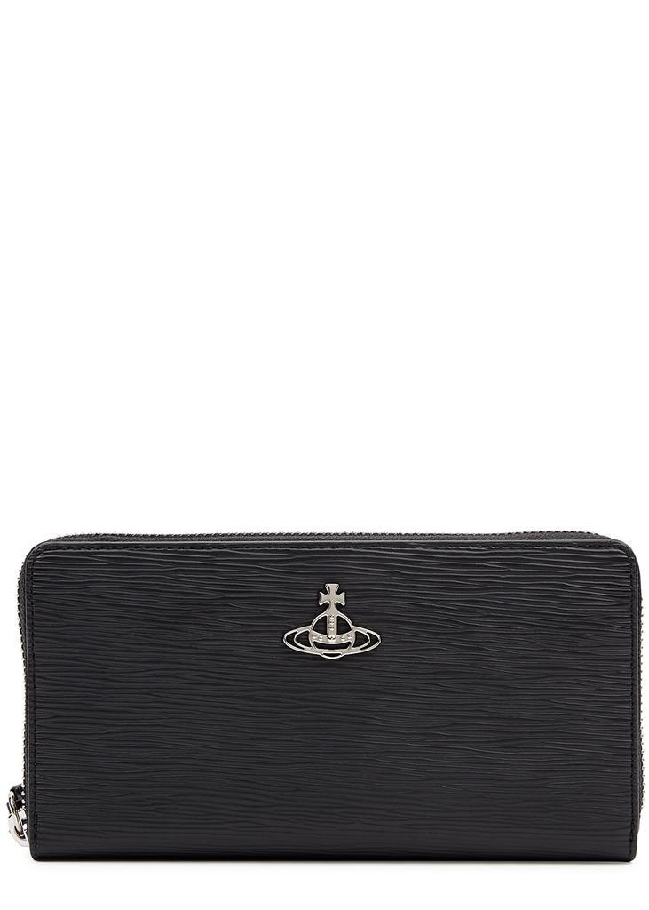 商品Vivienne Westwood|Paglia black vegan leather wallet,价格¥1455,第1张图片