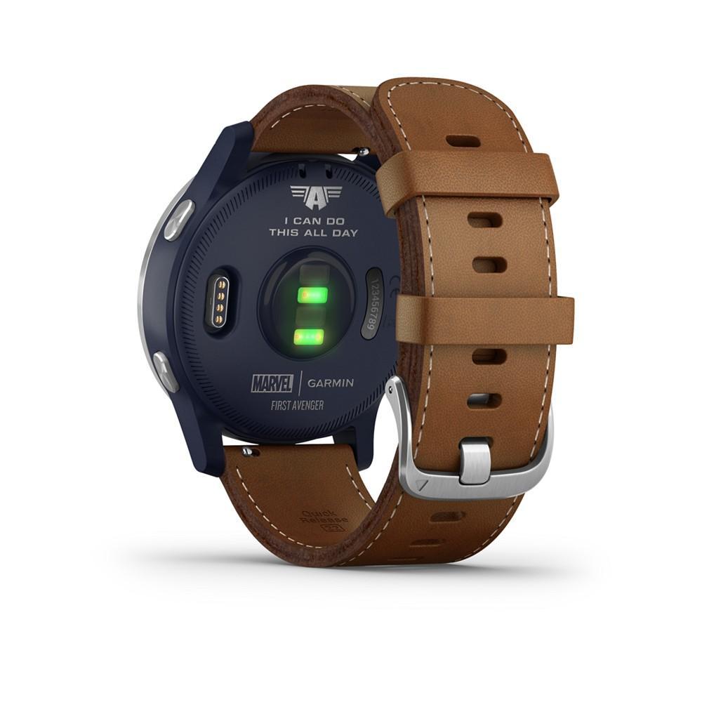 商品Garmin|Unisex vivoactive 4 Captain Marvel Brown Silicone Strap Touchscreen Smart Watch 40mm,价格¥2947,第4张图片详细描述