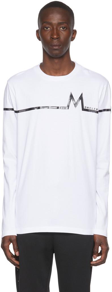 商品Moncler|白色棉质长袖 T 恤,价格¥2917,第1张图片