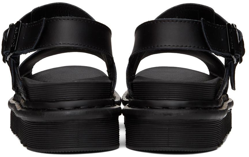 商品Dr. Martens|Black Leather Voss Sandals,价格¥795,第6张图片详细描述