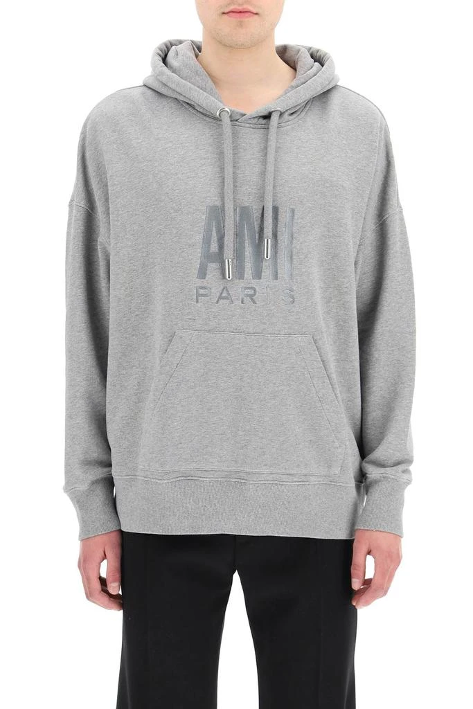 商品AMI|Ami paris logo embroidery hoodie,价格¥1698,第2张图片详细描述