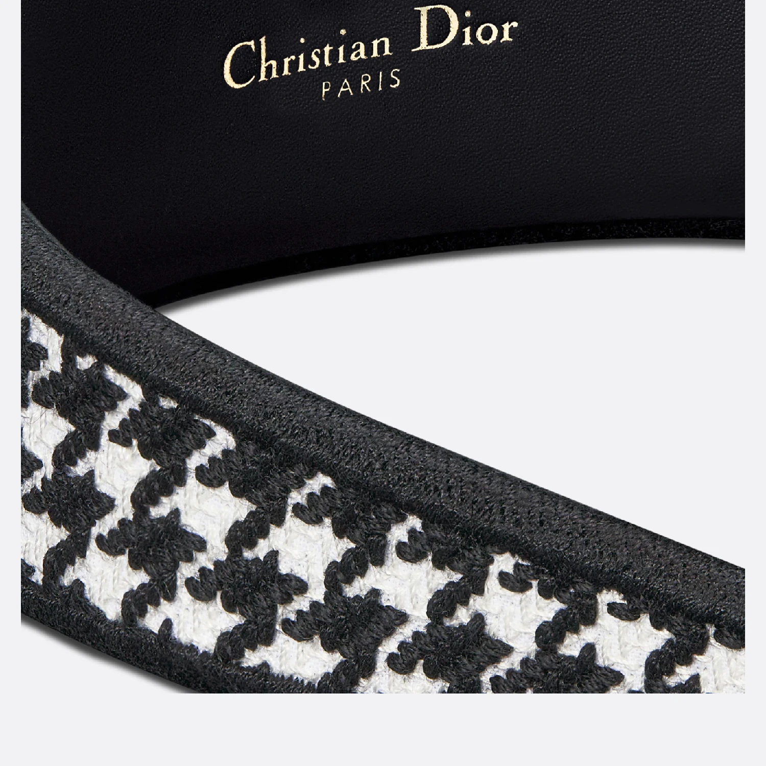 【预售】 迪奥 25春夏 女士 发箍 Serre-tête Dior Band pied-de-poule 35HBP988X132_C933  商品