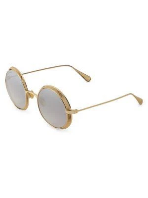 商品Omega|53MM Round Crown-Frame Sunglasses,价格¥1968,第2张图片详细描述