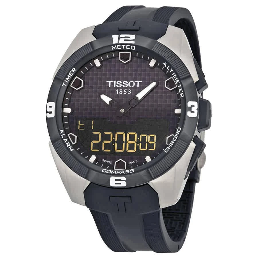 商品Tissot|T-Touch Expert Solar Black Rubber Men's Watch T0914204705100,价格¥6246,第1张图片