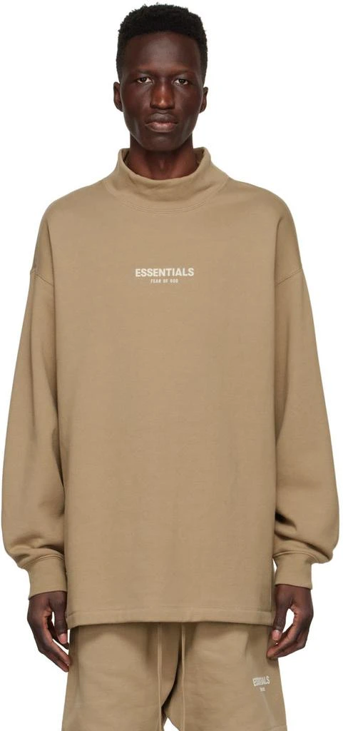 商品Essentials|Tan Cotton Sweatshirt,价格¥495,第1张图片