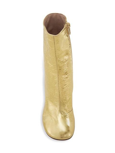Fendi First Metallic Leather Wedge Boots商品第4张图片规格展示