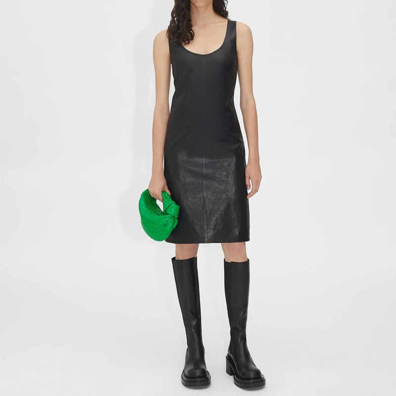 商品[国内直发] Bottega Veneta|葆蝶家 BV JODIE 编织拉链开合 皮革 饺子包手拿包 迷你 女款 绿色,价格¥11508,第9张图片详细描述