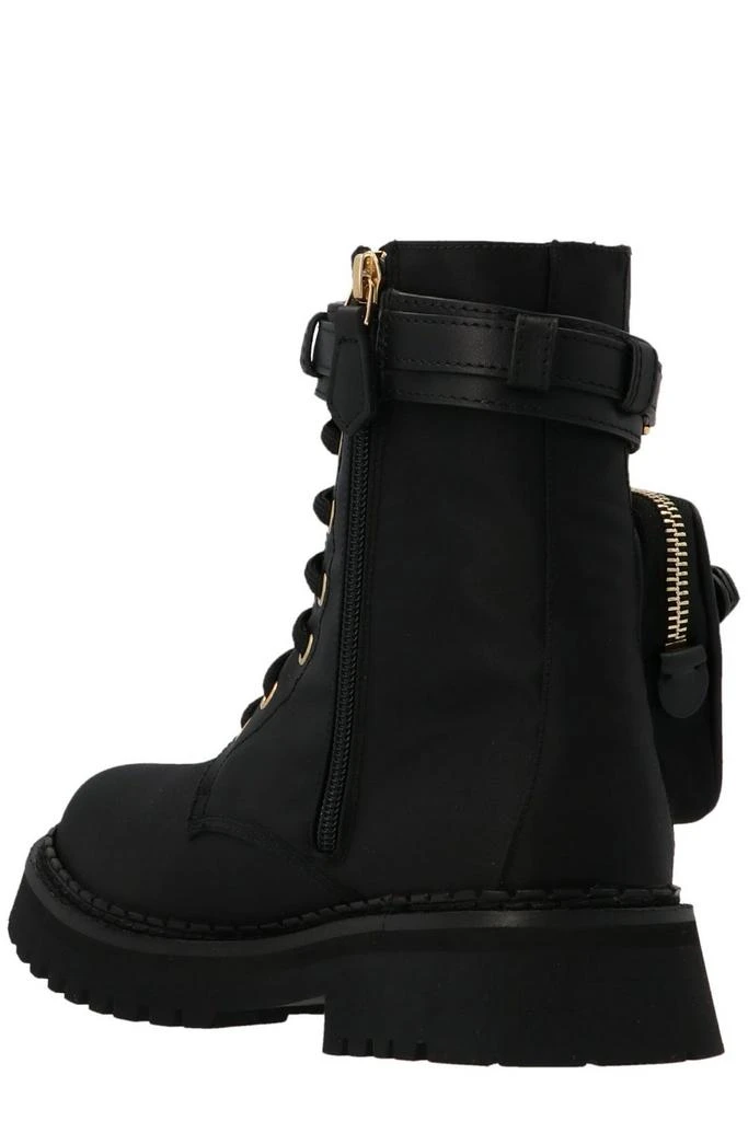 商品Moschino|Moschino Pocket-Detailed Lace Up Boots,价格¥4425,第2张图片详细描述