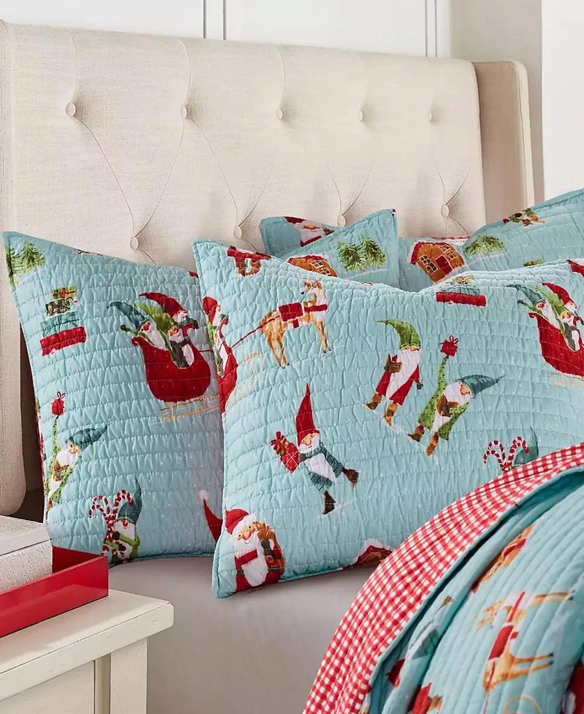 商品Levtex|Gnome for the Holidays Embroidered Decorative Pillow, 12" x 24",价格¥156,第3张图片详细描述
