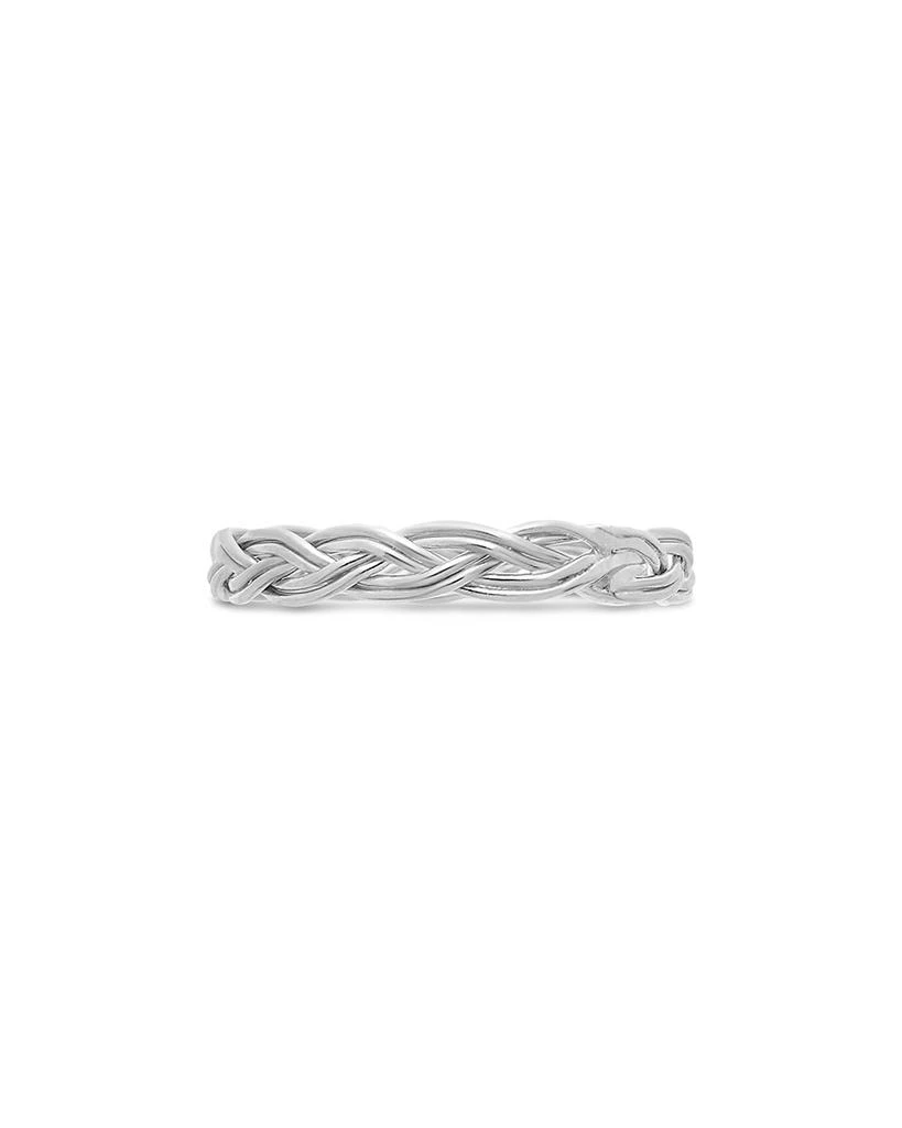 商品Sterling Forever|Sterling Silver Braided Twist Band,价格¥203,第2张图片详细描述