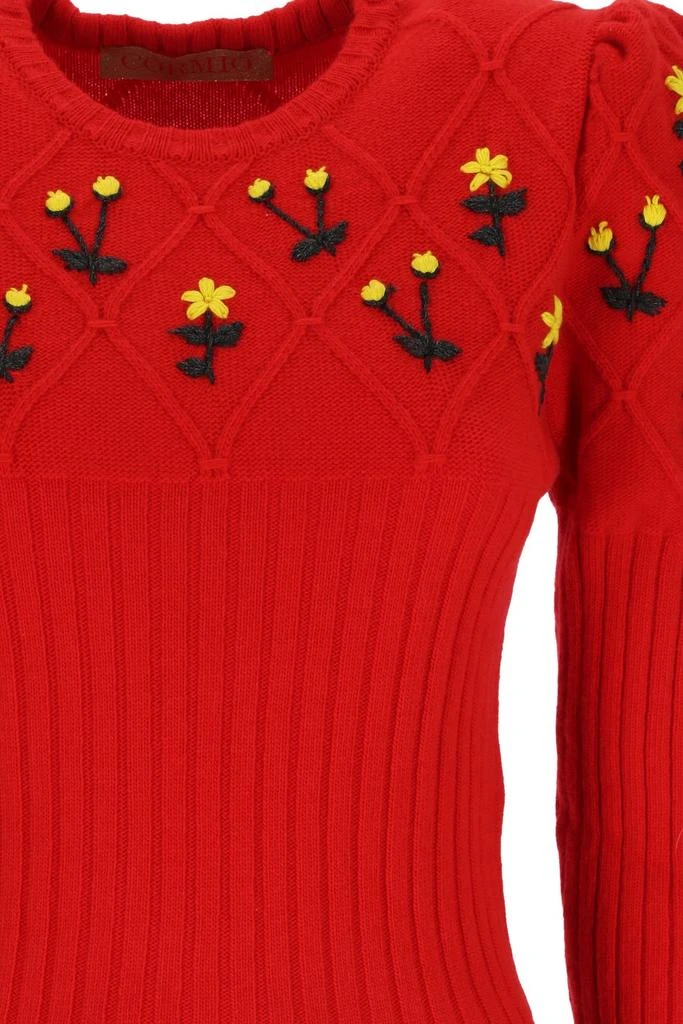 商品CORMIO|Cormio Oma Floral Embroidery Crewneck Sweater,价格¥2756,第3张图片详细描述