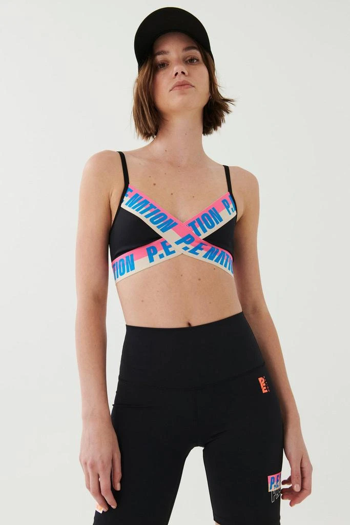 商品PE Nation|Half Volley Sports Bra - Black,价格¥735,第1张图片