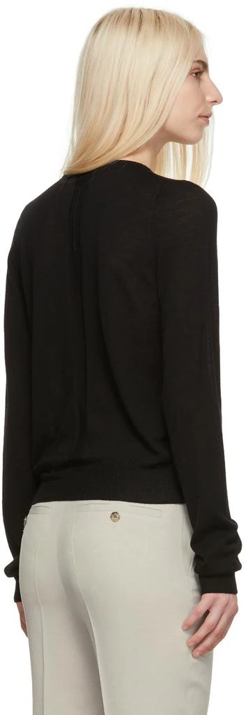 商品Rick Owens|Black Wool Biker Round Neck Sweater,价格¥1154,第3张图片详细描述