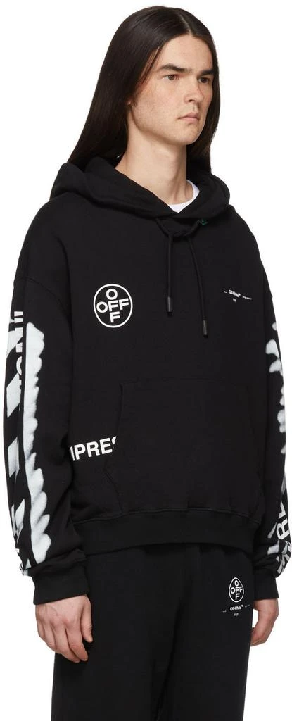 商品Off-White|SSENSE Exclusive Black 'Impressionism' Diag Stencil Hoodie,价格¥2498,第2张图片详细描述