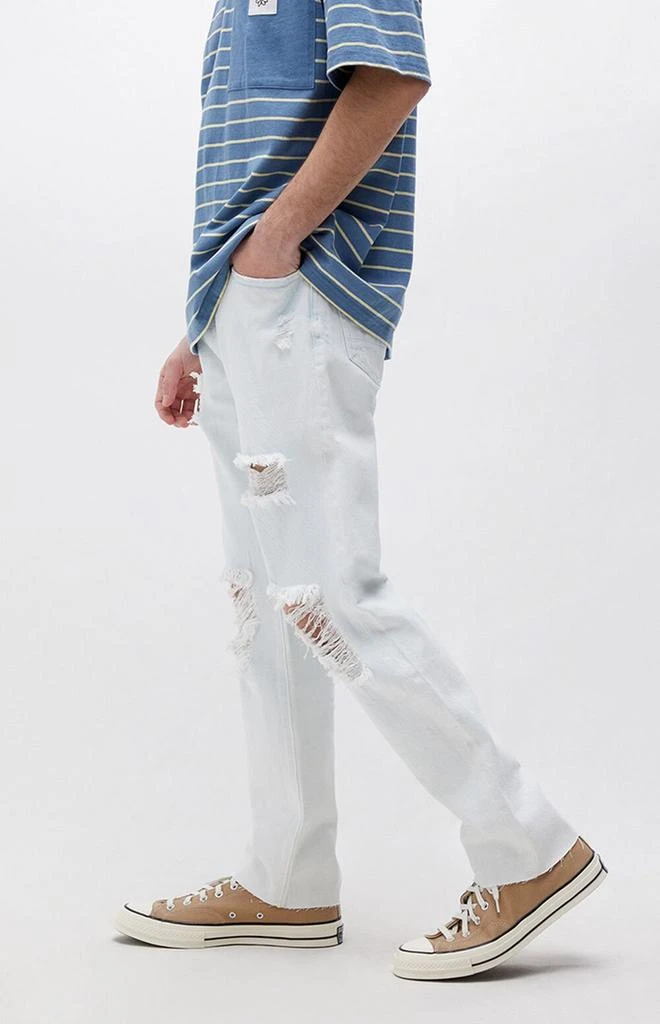 商品PacSun|Eco Bleach Ripped Straight Jeans,价格¥312,第3张图片详细描述