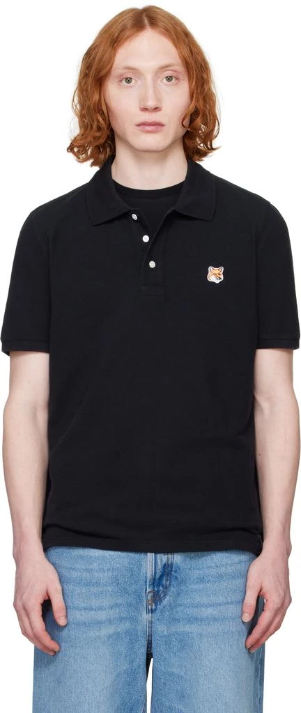 商品Maison Kitsune|Black Fox Head Patch Regular Polo,价格¥646,第1张图片