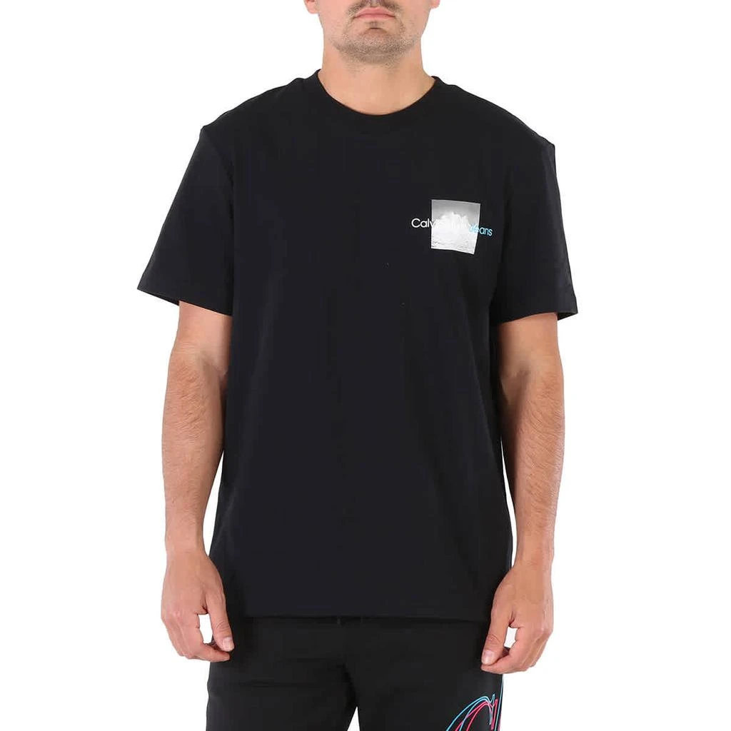 商品Calvin Klein|Black Splash Back Logo Short Sleeve T-Shirt,价格¥346,第1张图片