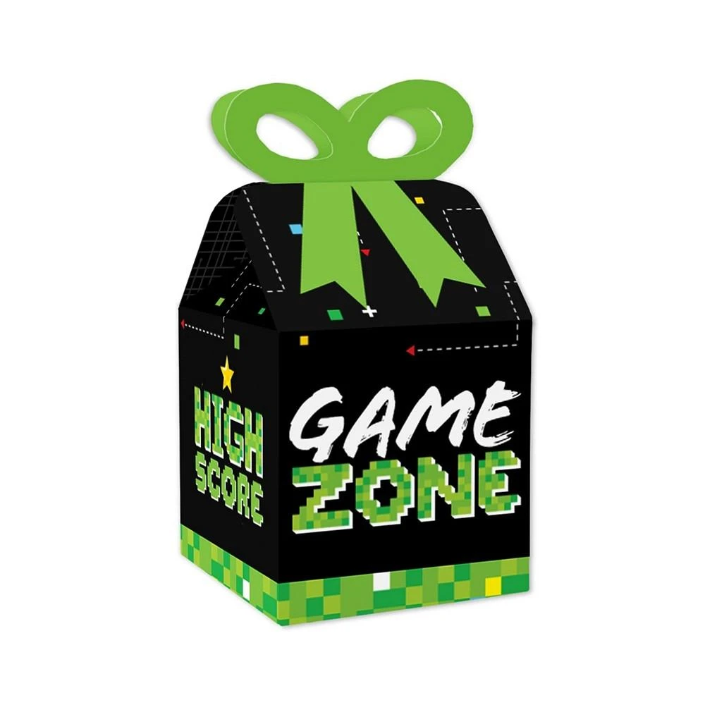 商品Big Dot of Happiness|Game Zone - Square Favor Gift Boxes - Pixel Video Game Party or Birthday Party Bow Boxes - Set of 12,价格¥143,第1张图片