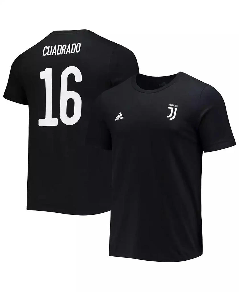 商品Adidas|Men's Juan Cuadrado Black Juventus Amplifier Name and Number T-shirt,价格¥226,第2张图片详细描述