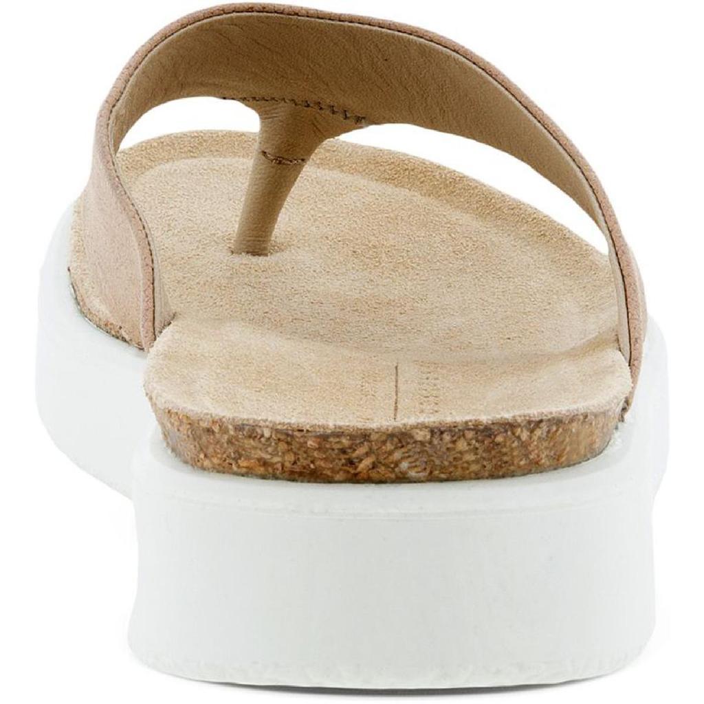 商品ECCO|ECCO Womens Corksphere Leather Slip On Thong Sandals,价格¥240-¥289,第5张图片详细描述
