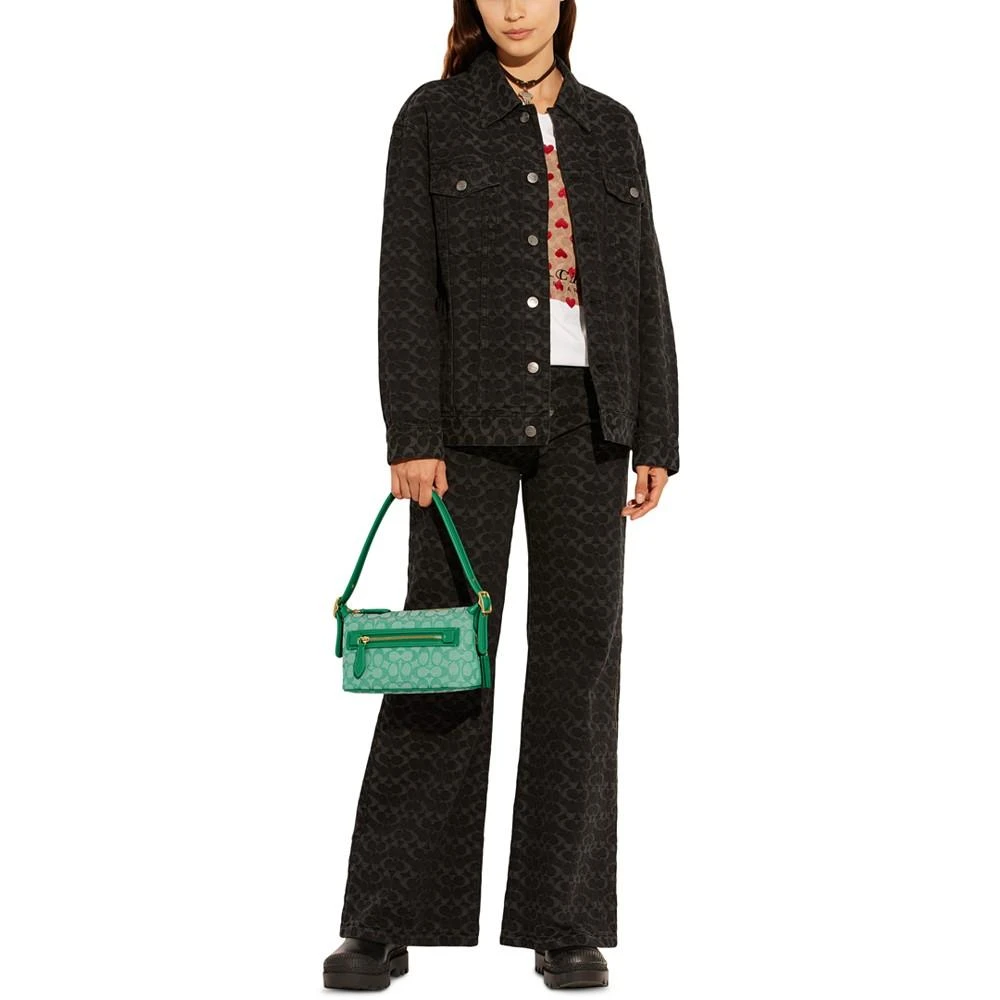 商品Coach|Signature Jacquard Demi Shoulder Bag,价格¥1303,第4张图片详细描述