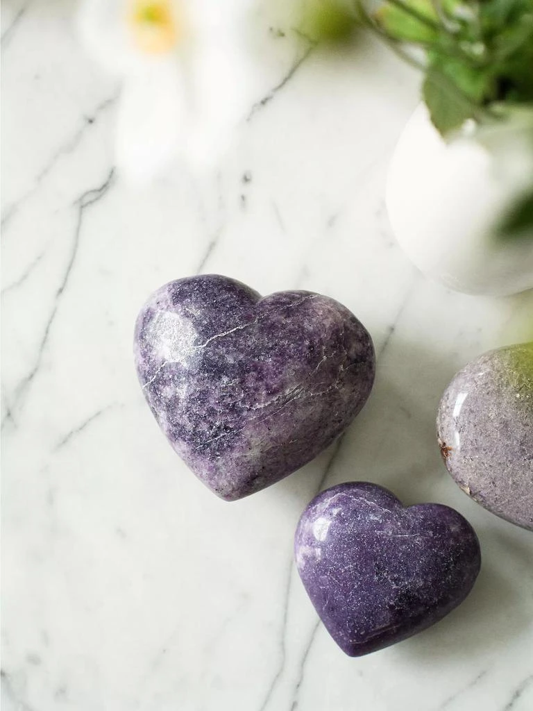 商品Jia Jia|Lepidolite Heart Crystal,价格¥3297,第2张图片详细描述