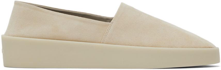 Beige Suede Espadrilles商品第1张图片规格展示