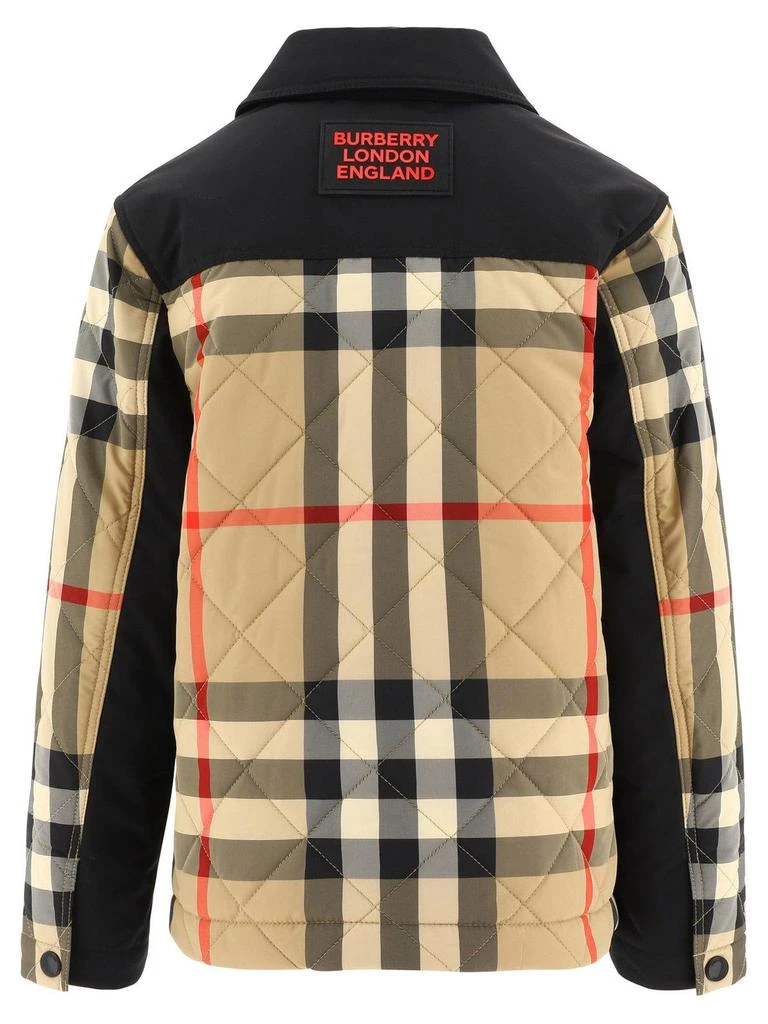 商品Burberry|Burberry Logo Applique Check Jacket,价格¥2821,第2张图片详细描述