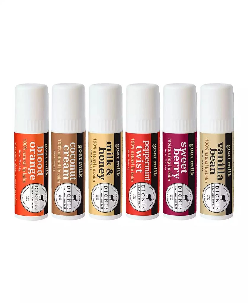 商品Dionis|Goat Milk Lip Balm Gift Set, 6 Piece,价格¥228,第1张图片