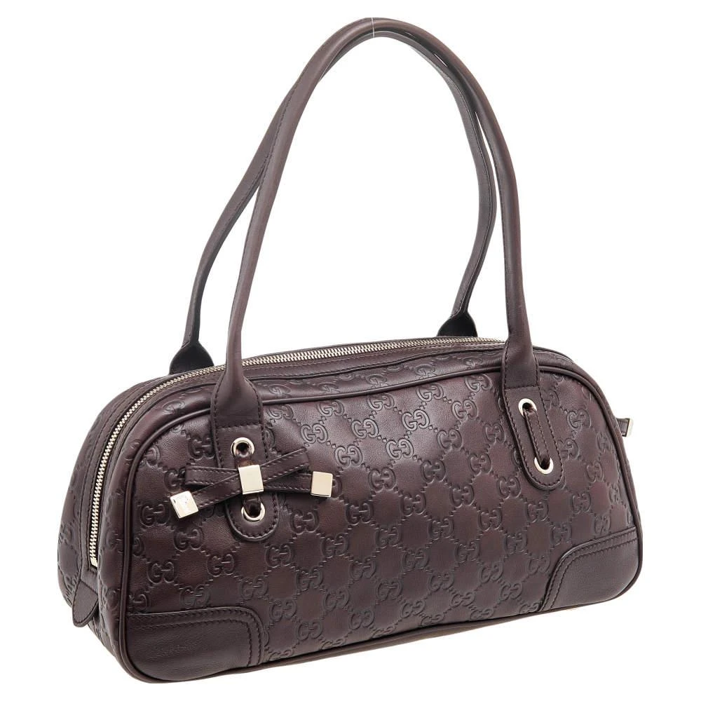商品[二手商品] Gucci|Gucci Dark Brown Guccissima Leather Princy GG Boston Bag,价格¥3473,第3张图片详细描述