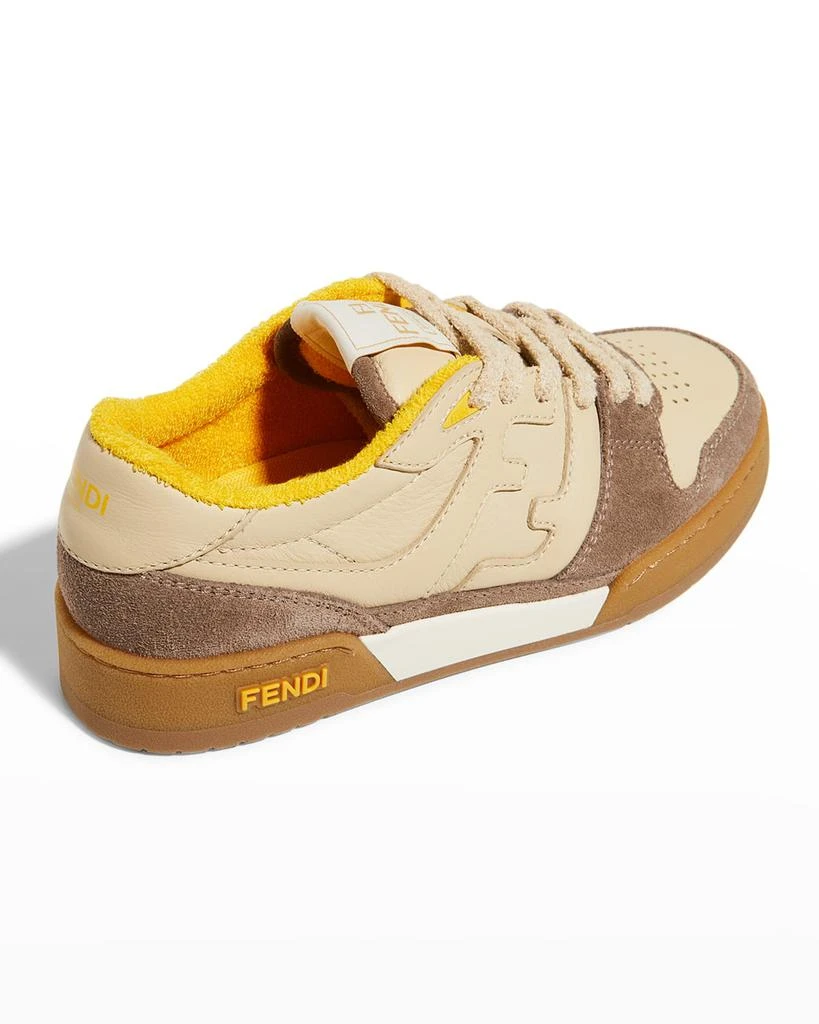 商品Fendi|Match Mixed Leather FF Sneakers,价格¥7115,第3张图片详细描述