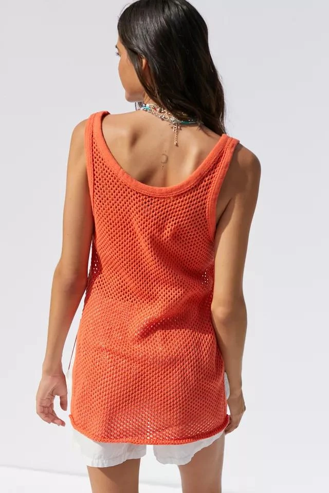 商品BDG|BDG Tybee Mesh Sweater Tank Top,价格¥38,第4张图片详细描述
