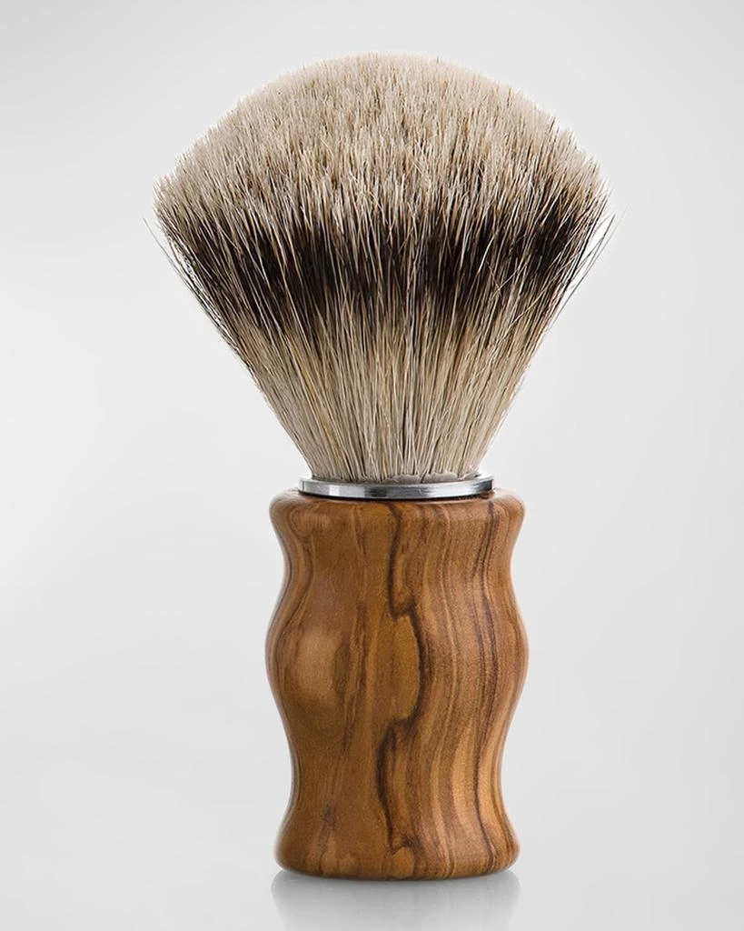 商品Carthusia|Men's Salone da Barba Super Badger and Olive Wood Shaving Brush,价格¥1340,第1张图片
