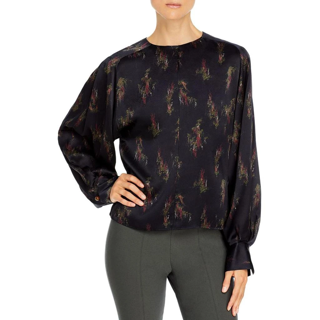 商品Vince|Vince Womens Wisteria Silk Printed Blouse,价格¥834,第1张图片