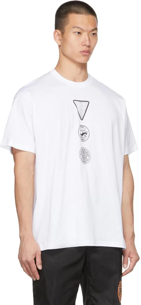 商品Burberry|白色 Badge Print Oversized T 恤,价格¥4378,第2张图片详细描述