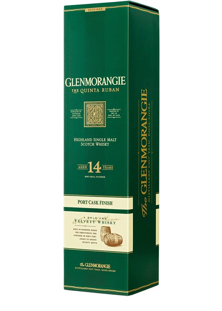 商品Glenmorangie|The Quinta Ruban 14 Year Old Port Cask Finish Single Malt Scotch Whisky,价格¥670,第3张图片详细描述