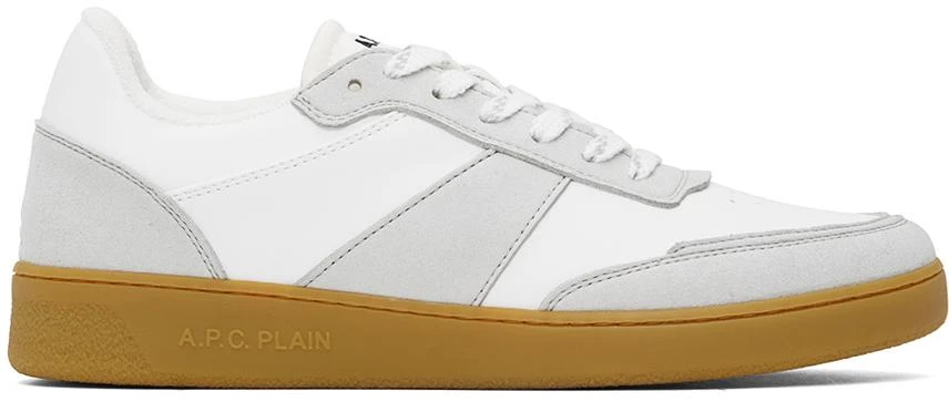 商品A.P.C.|白色 & 灰色 Plain 运动鞋,价格¥1596,第1张图片