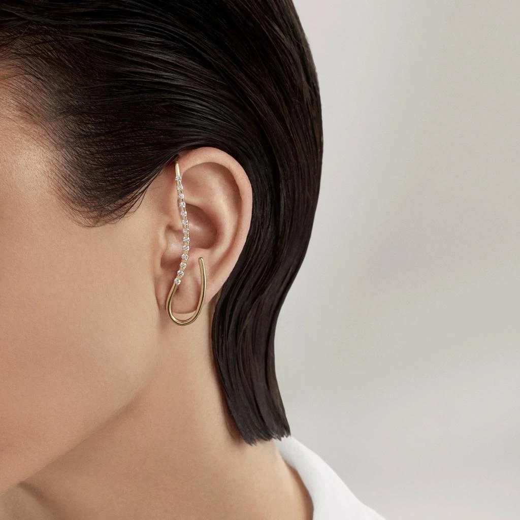 商品AME|Âme Q 18K Yellow Gold, Lab-Grown Diamond 0.60ct. tw. Helix Earring (Left),价格¥15174,第2张图片详细描述