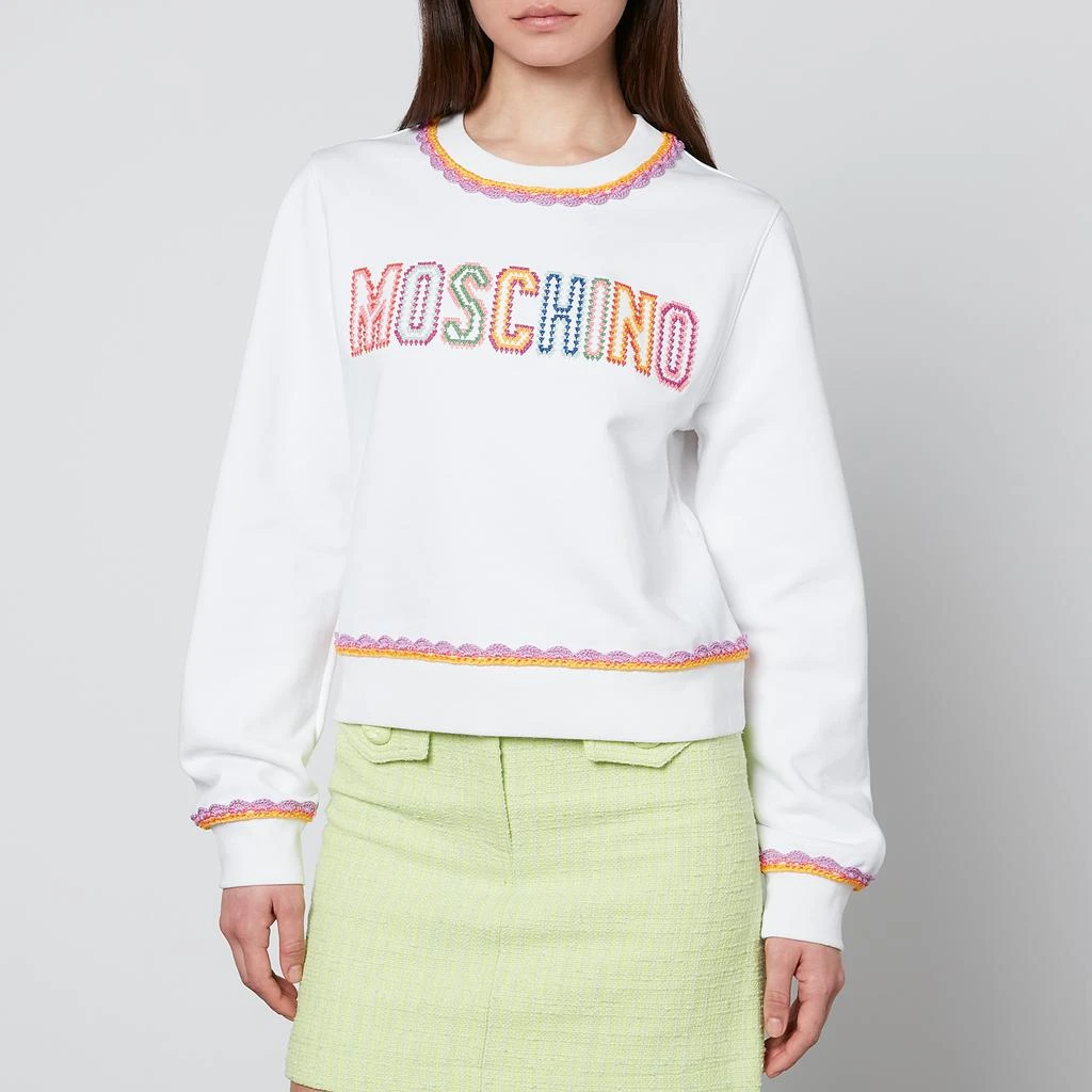 商品Moschino|Moschino Logo-Detailed Cotton-Jersey Sweatshirt,价格¥1924,第1张图片